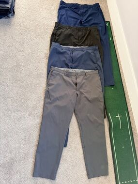 Men's Golf Pants Bundle - Gray, Navy & Black